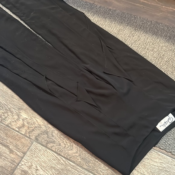 Paris Line Vintage Polyester Pants W Flare Detailing - Picture 3 of 6